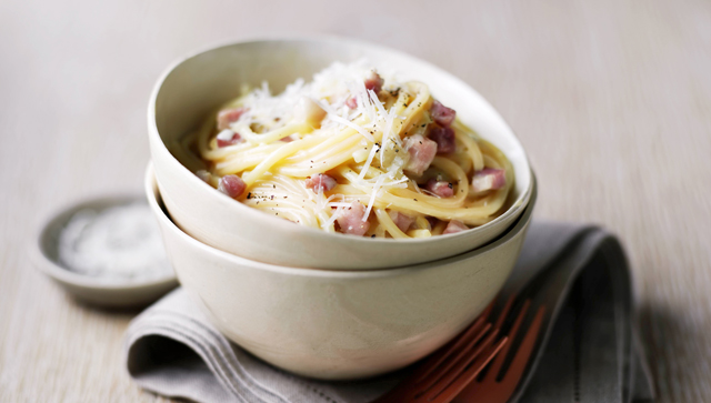 Espaguetis a la carbonara