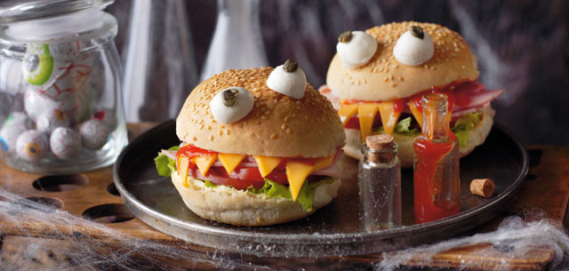 Hamburguesa Monster (Recetas de Halloween)