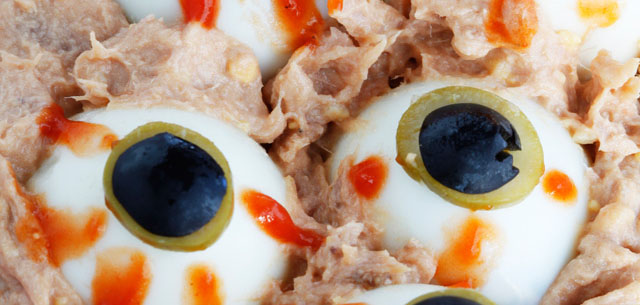 Ojos ensangrentados (Recetas de Halloween)