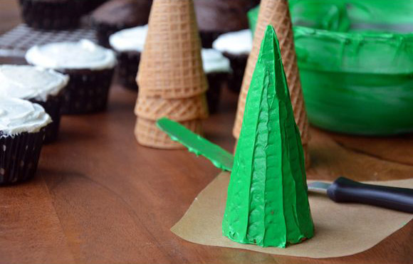 Cupcakes Árbol de Navidad