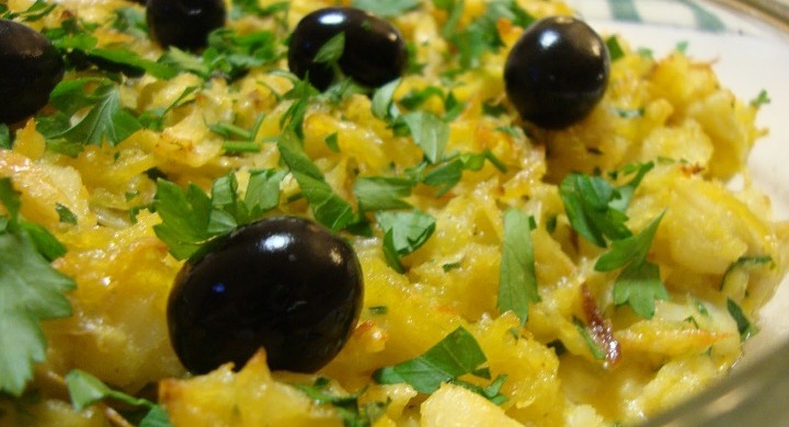 Receta portuguesa del bacalao dorado