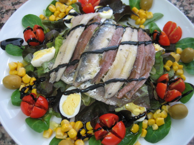 Ensalada de boquerones